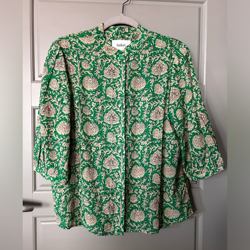 ba&sh Boxy Button Down Shirt